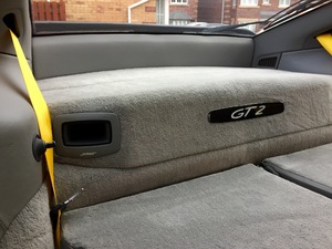 Full Dark Grey Leather trim with Yellow seat belts (Excellent condition)