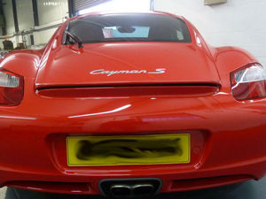 The Porsche Cayman S Manual in Guards Red