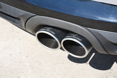 Supersprint exhaust system tailpipes for the Porsche Boxster 981.