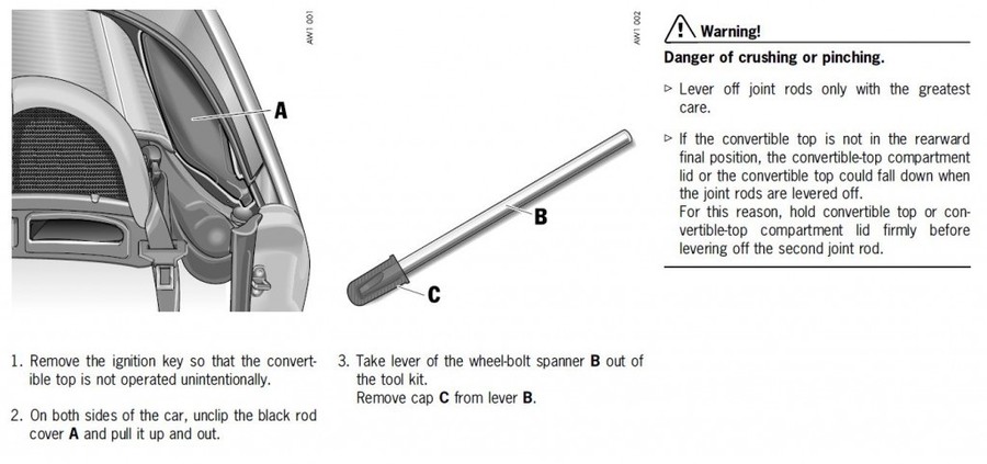 Convertible Roof Emergency Operation 2